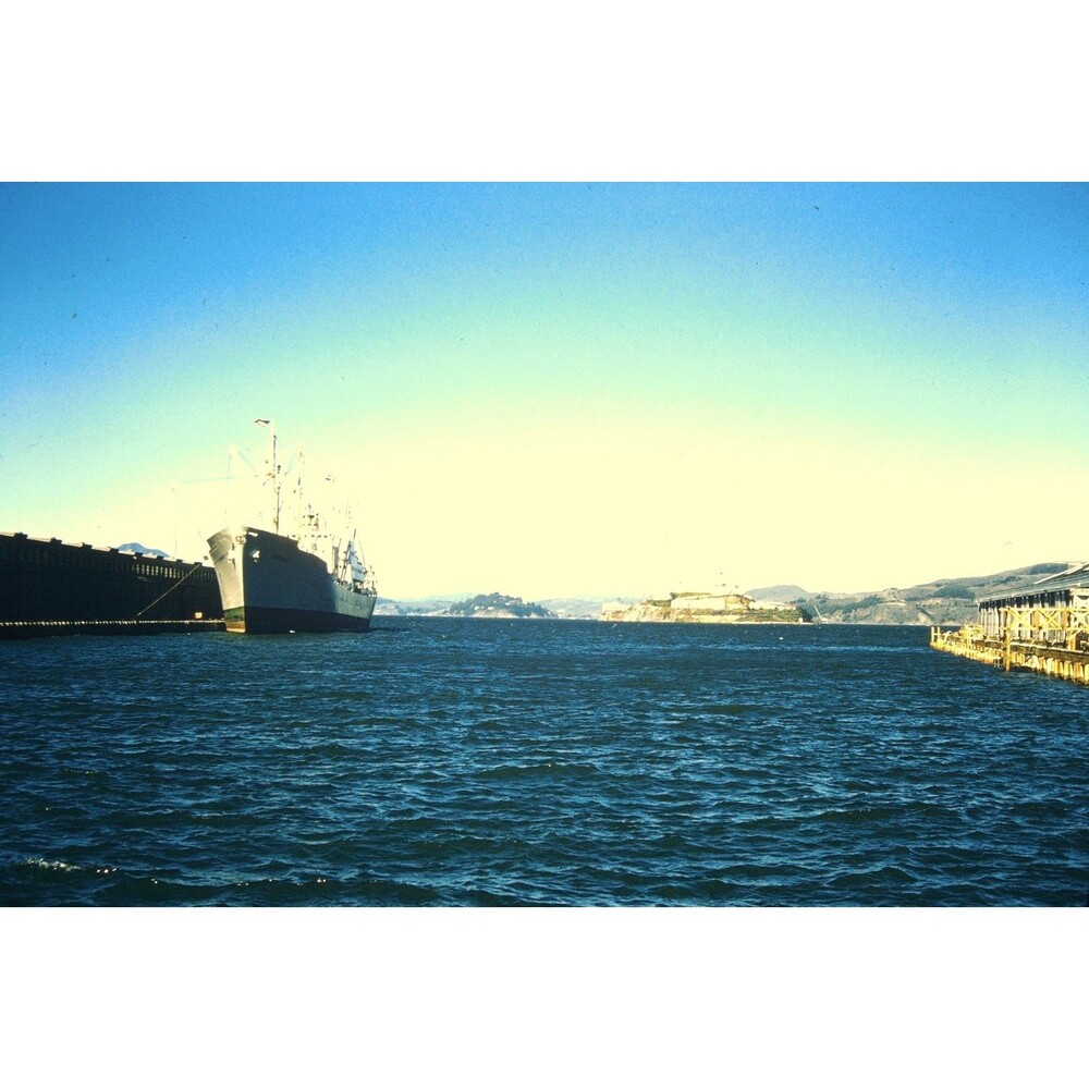 Kodak Slide 35mm 1950s Red Border Kodachrome, SS Jeremiah O'Brien, San Francisco